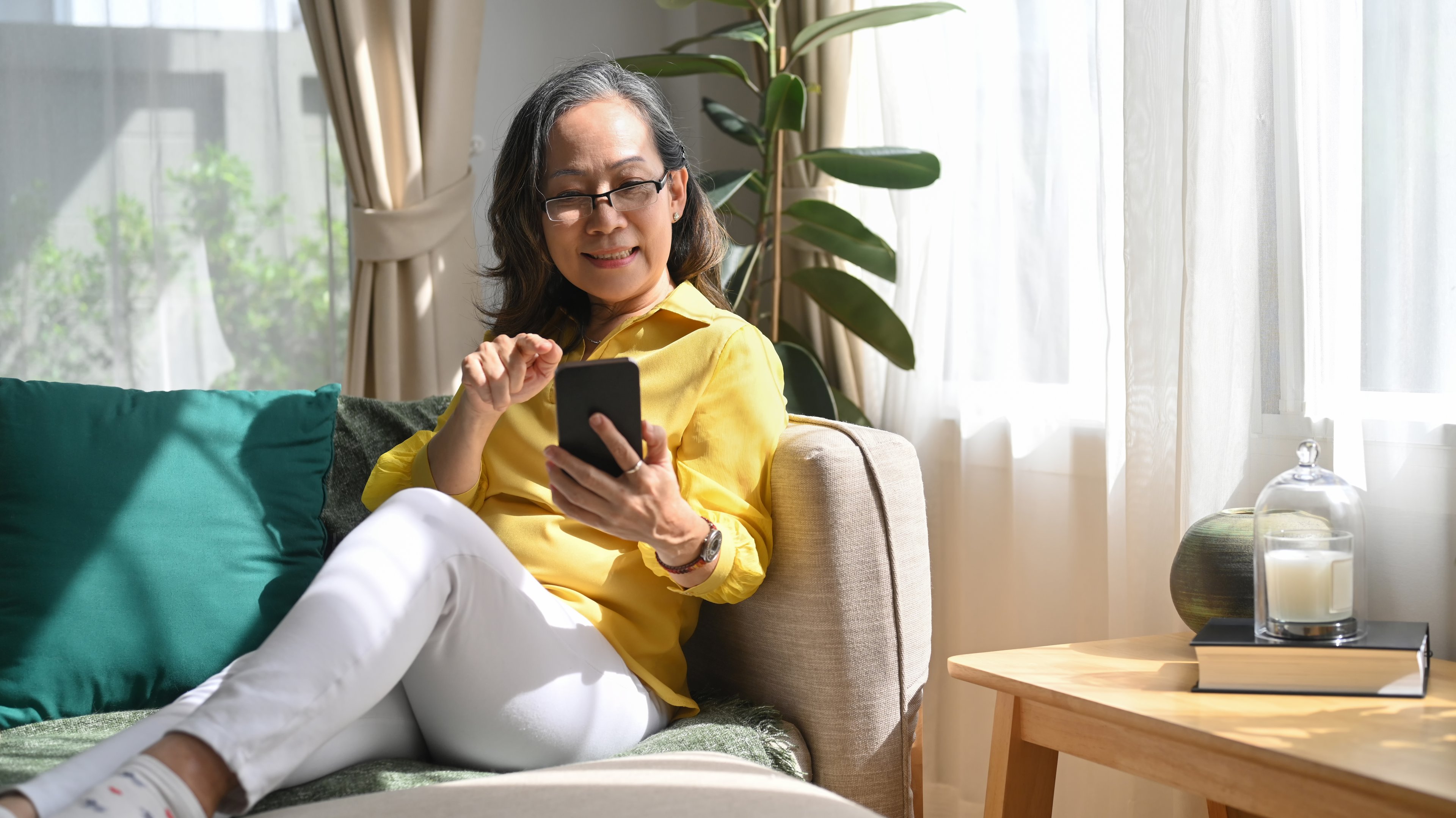 a person shoping on phone