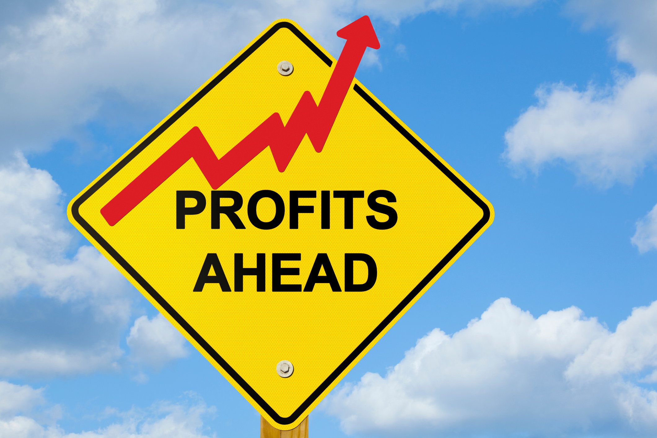 profits ahead yield sign