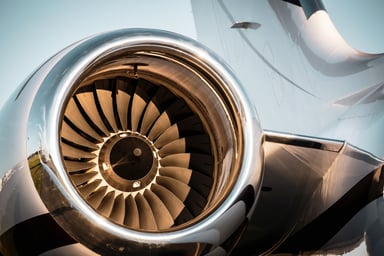 Commercial jet engine