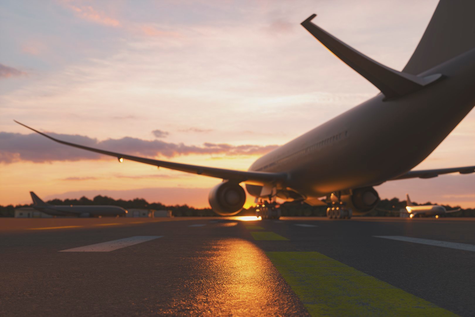air plane take off landing runway