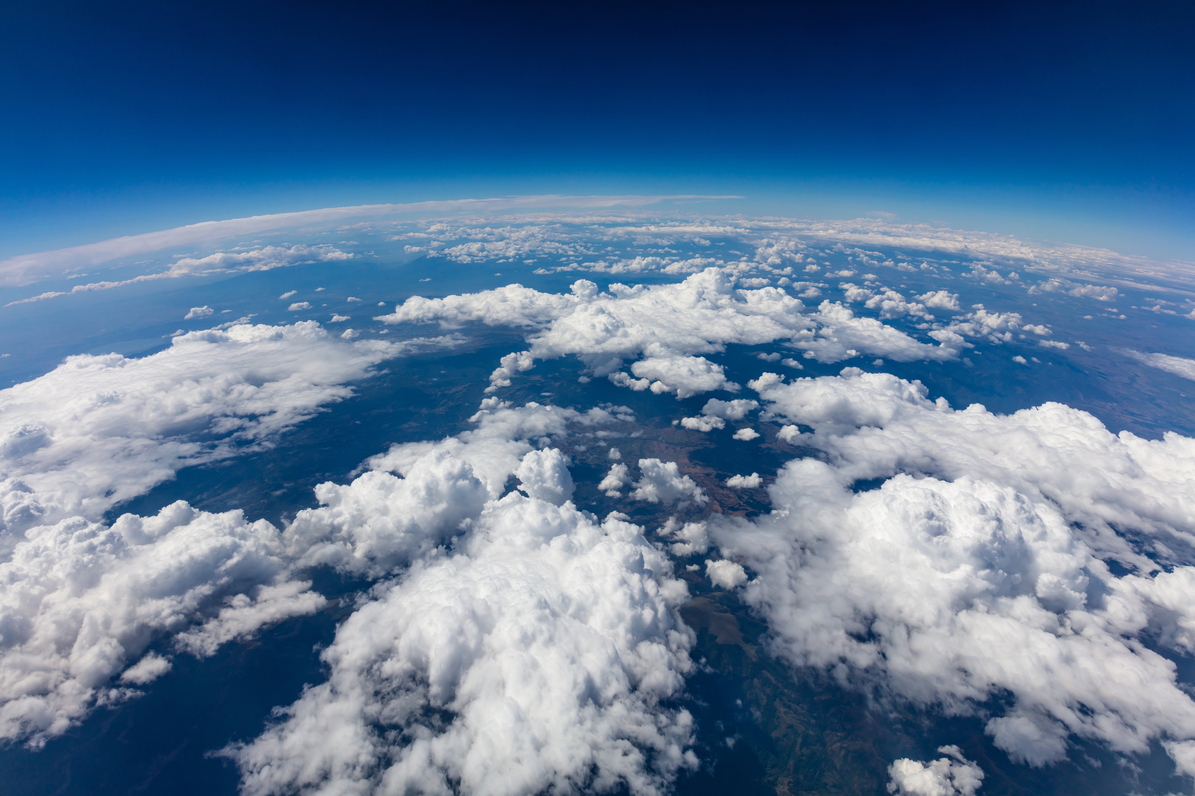 View of Earth from space.