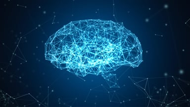 digital illustration of a brain