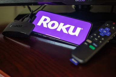 Roku logo displayed on streaming app
