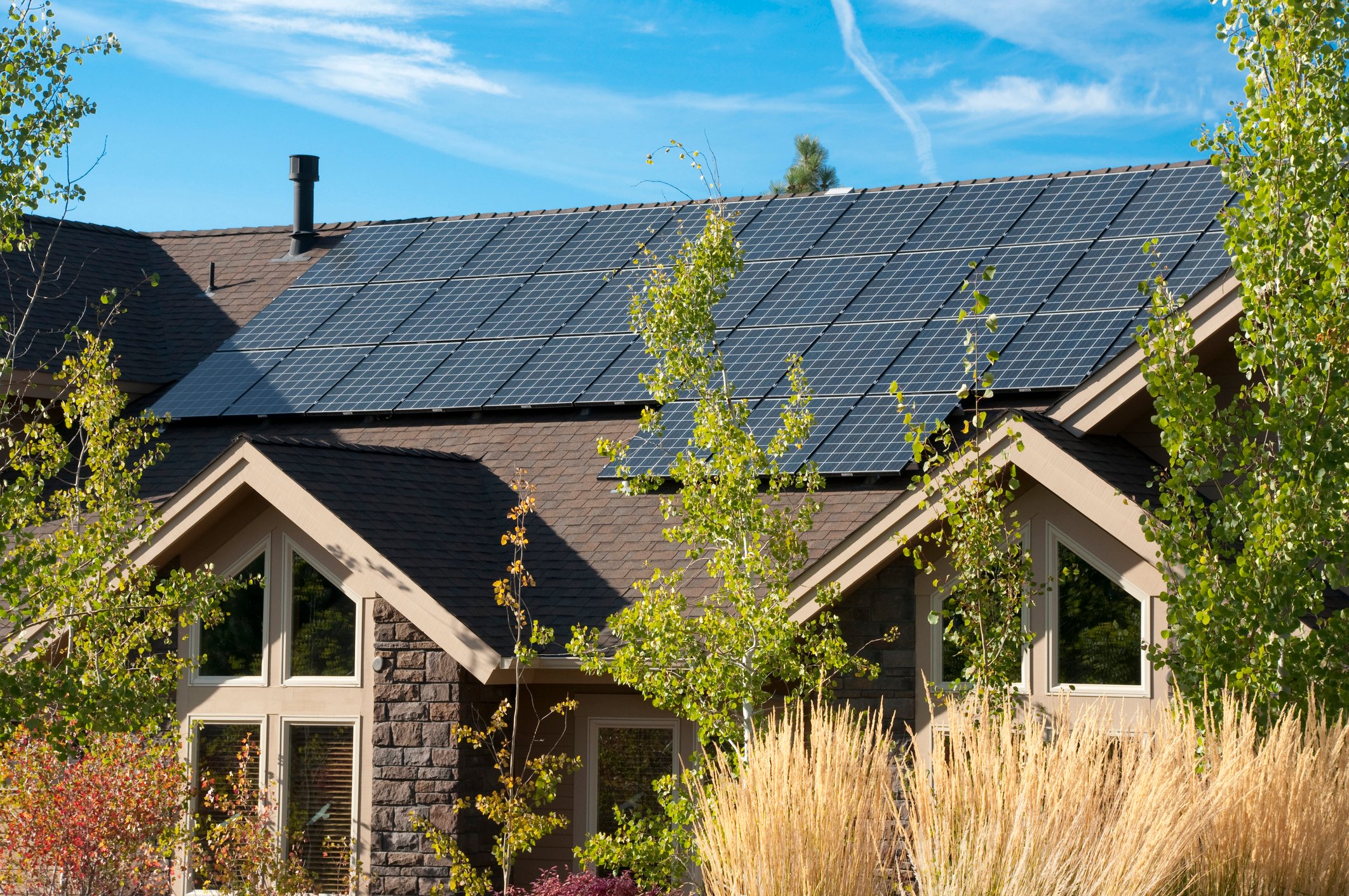 Solar Panels on a Home