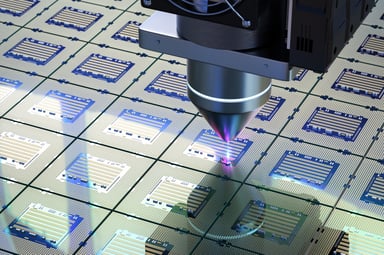 machine etches semiconductor chips