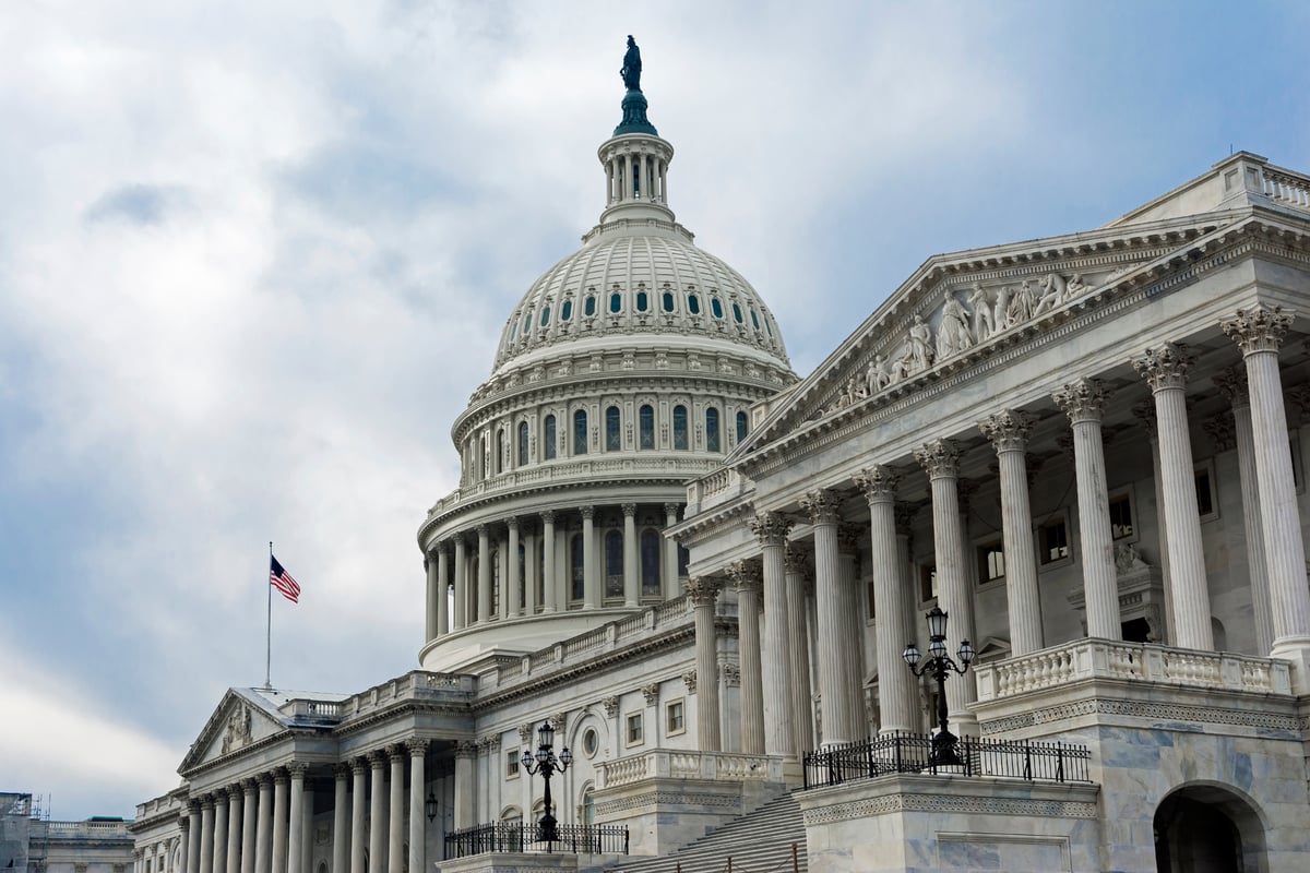 The Capitol building in Washington D.C.
