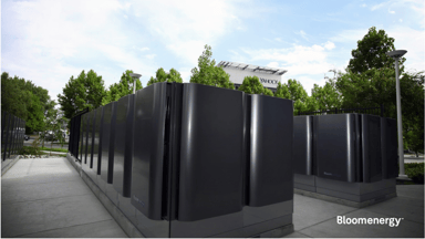 Bloom Energy boxes at Yahoo HQ IS Bloom Energy