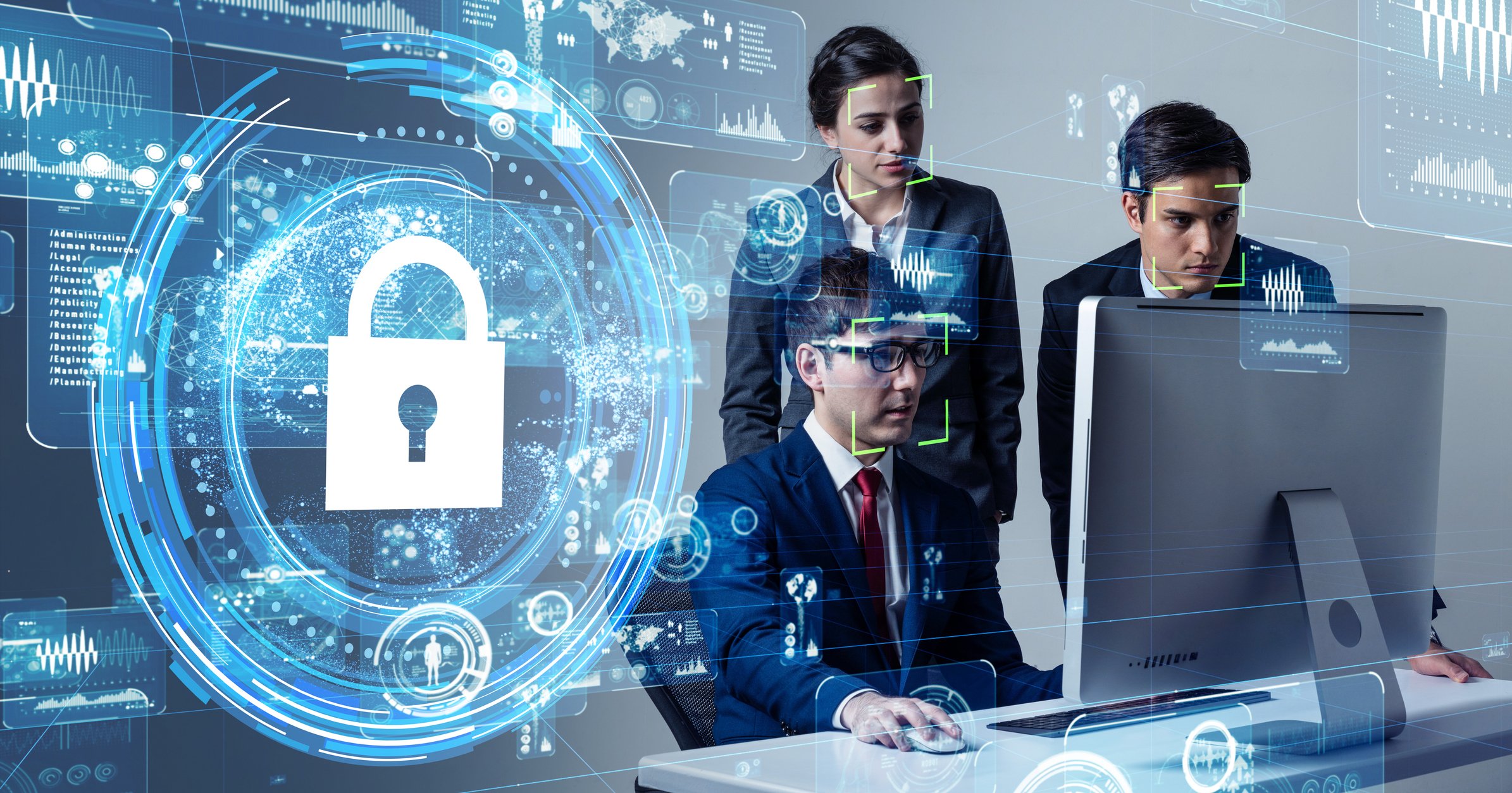 Cyber security concept secure cloud getty