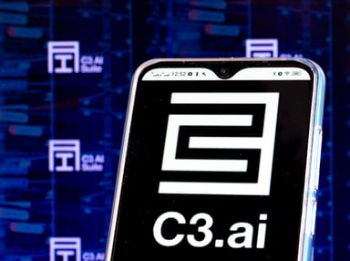 C3.ai logo on smartphone