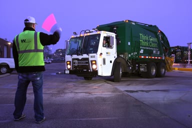 trash garbage truck source waste managment