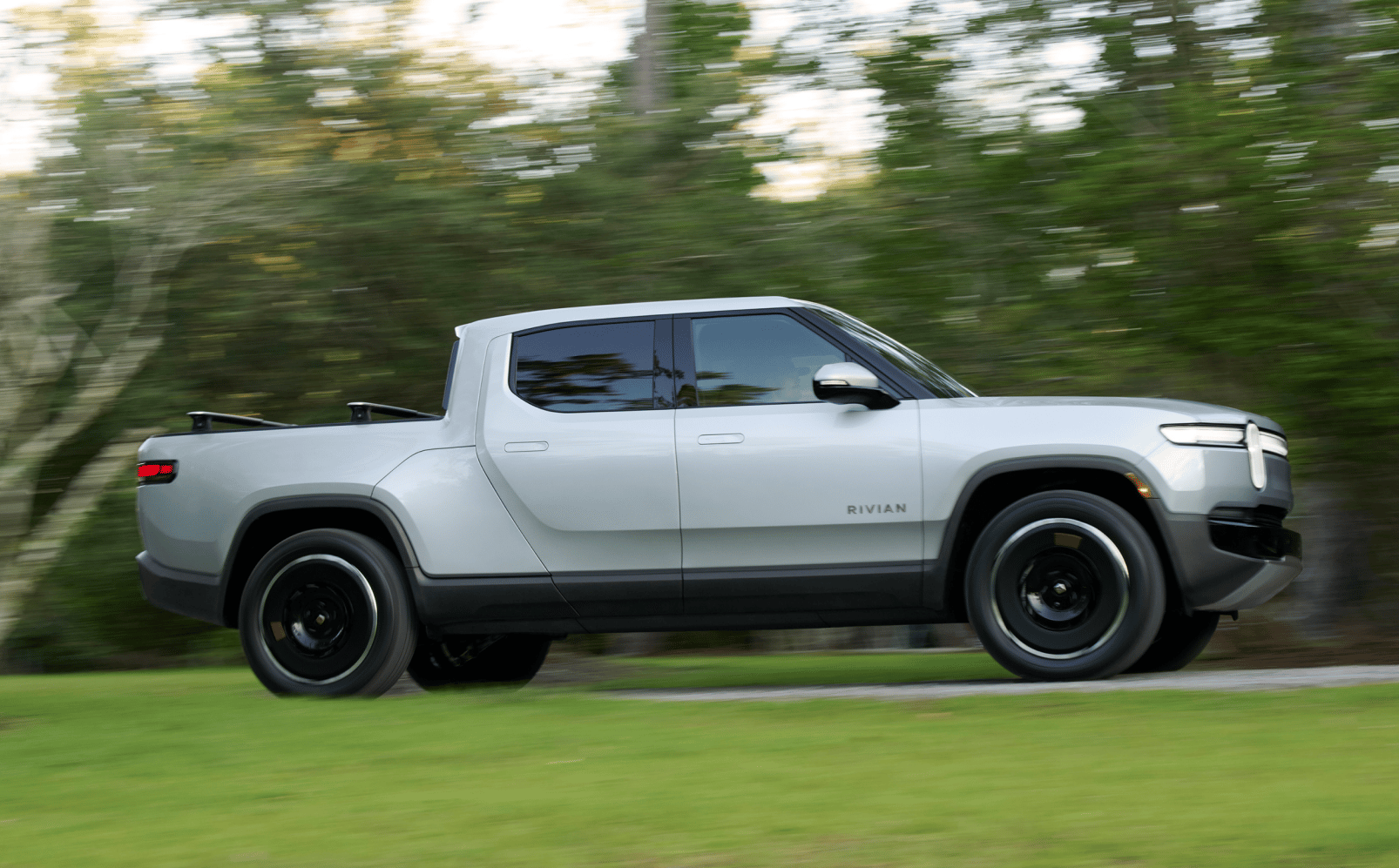 Rivian silver R1T