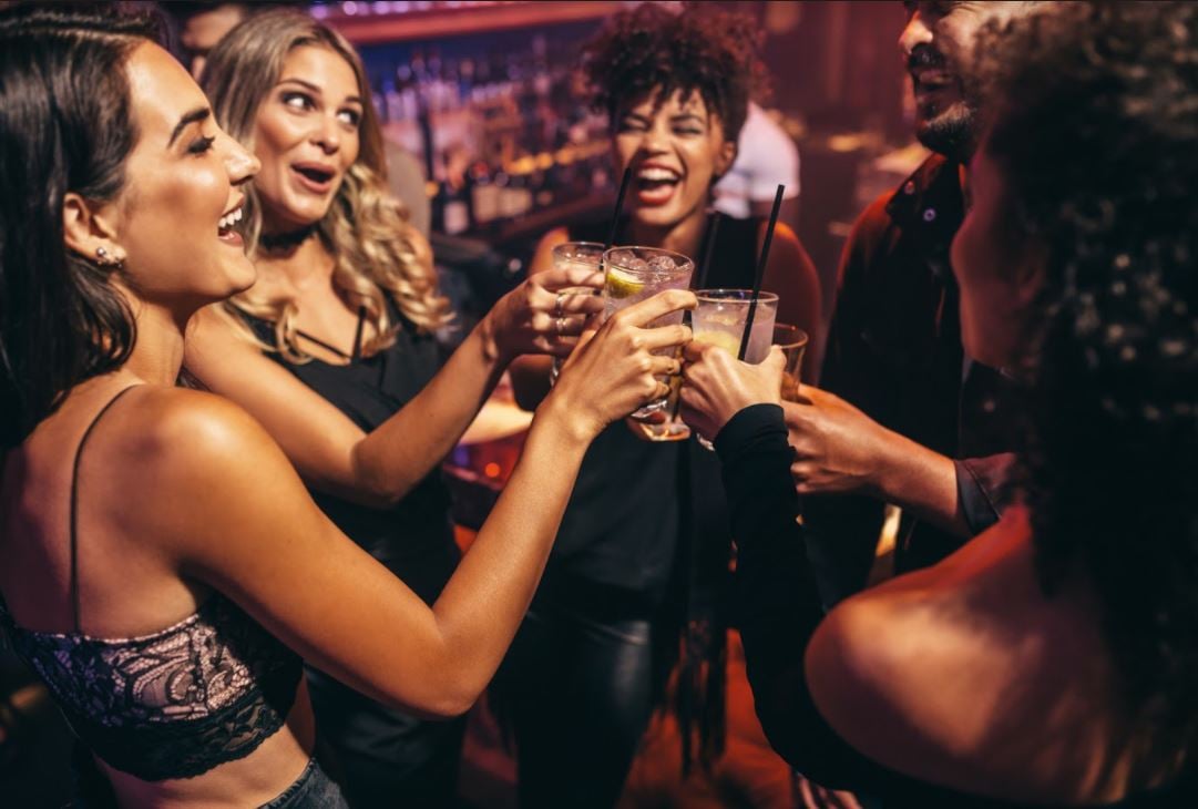 Girls at the bar