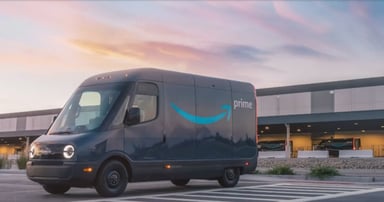 Rivian van for Amazon