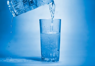 water Glass with bubbles source Getty