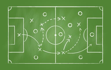Soccer game diagram