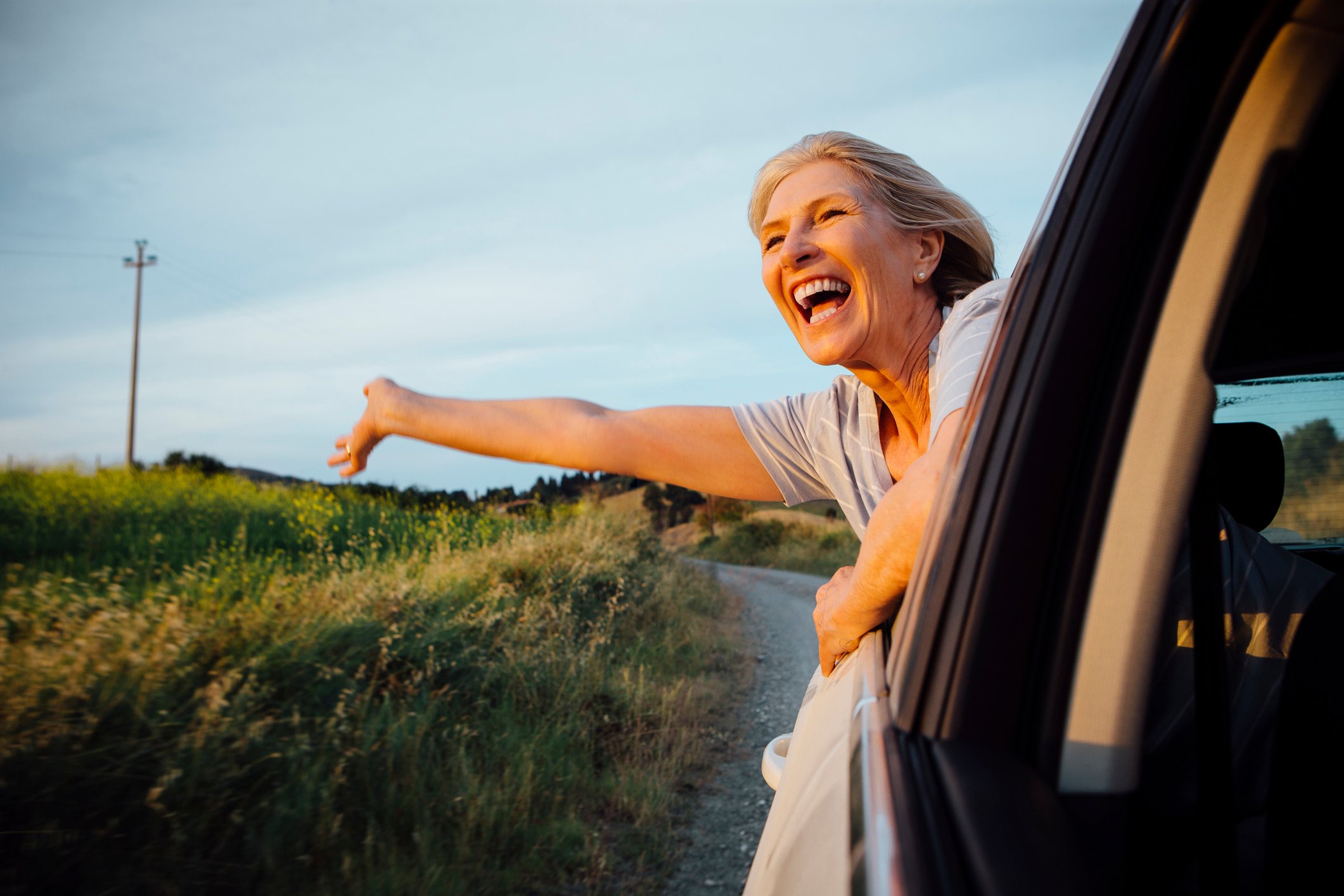 carefree joyous going on vacation
