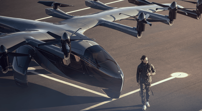 An image of Archer Aviation's Midnight aircraft.