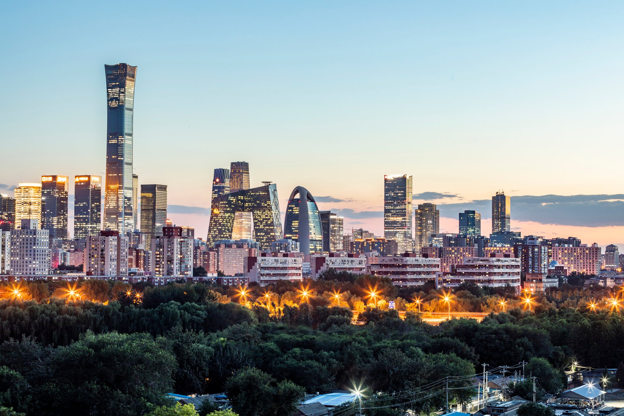 Beijing China skyline