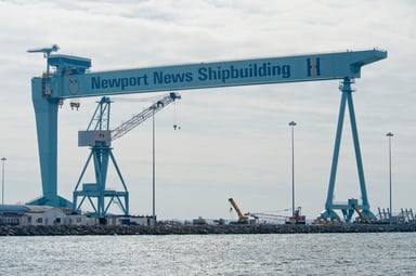 HII Newport News Big Blue crane source HII