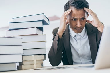 Nervous businessperson