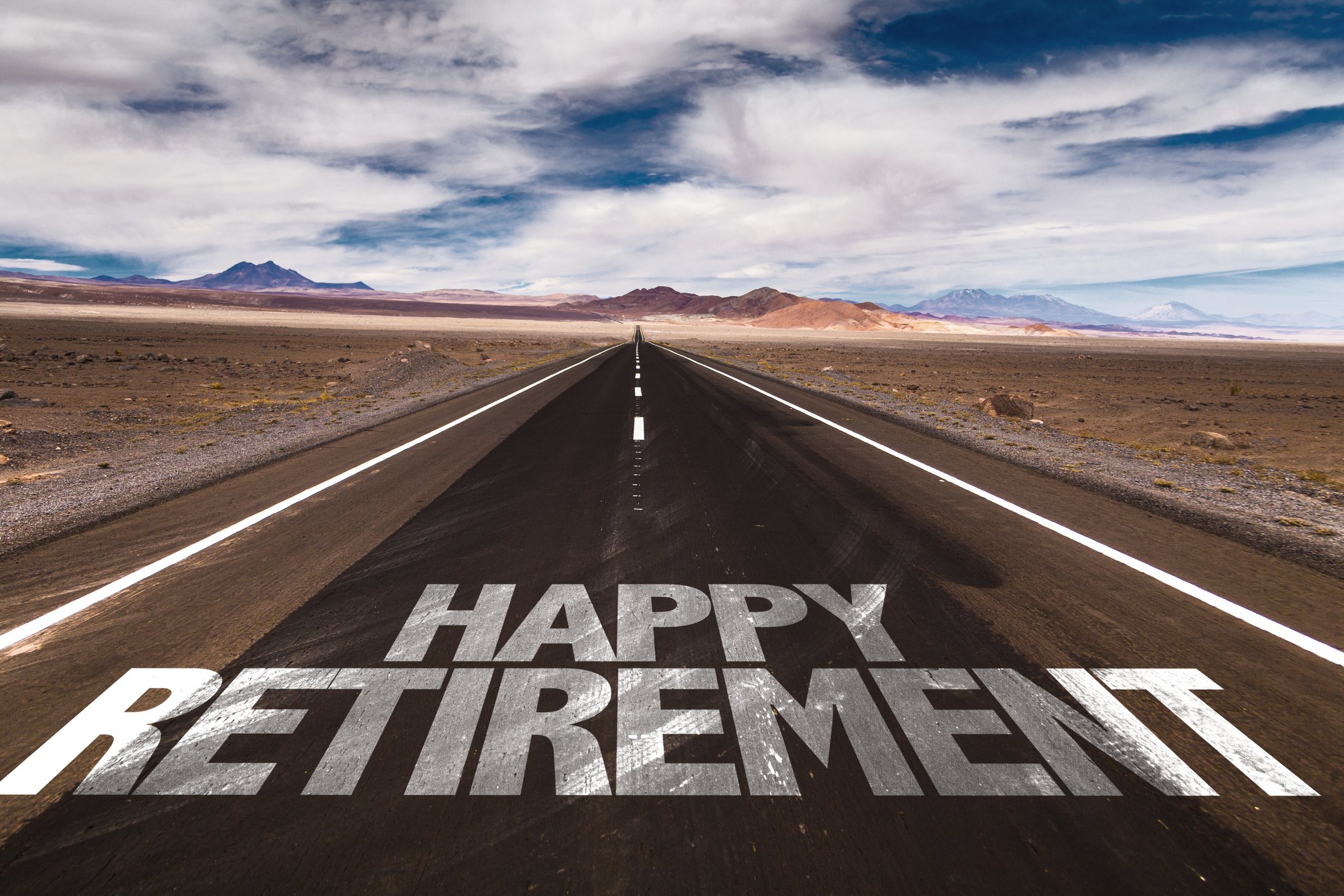 Getty - happy retirement on road take off