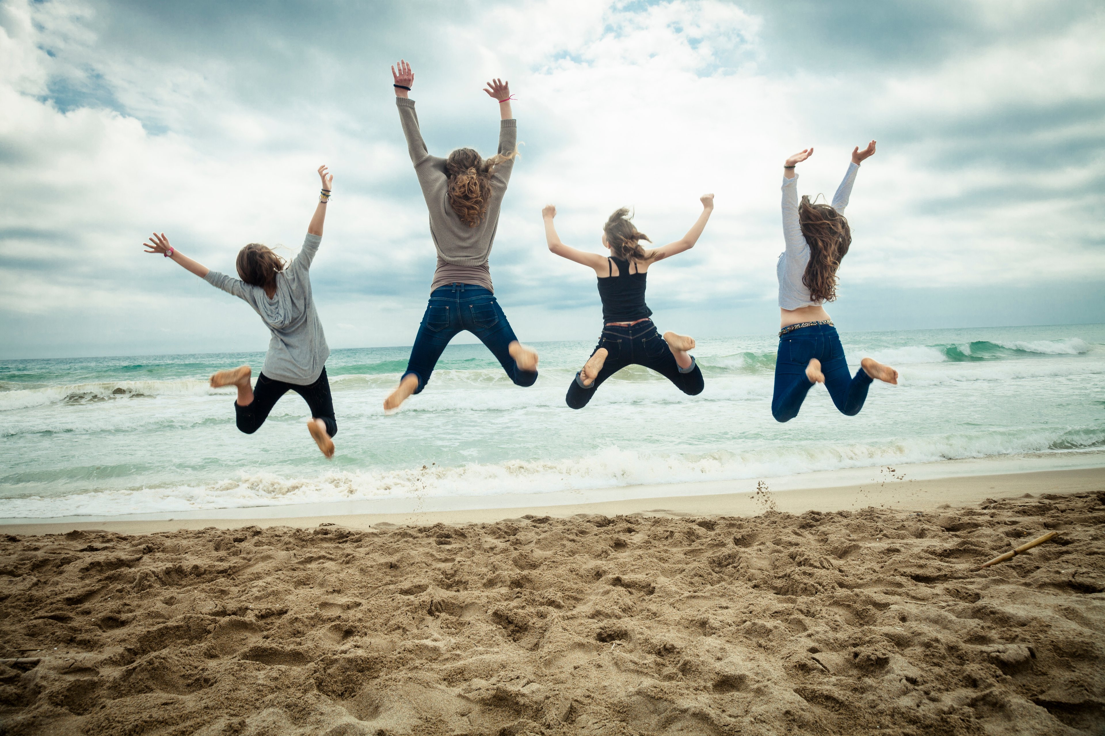 Team success celebration.