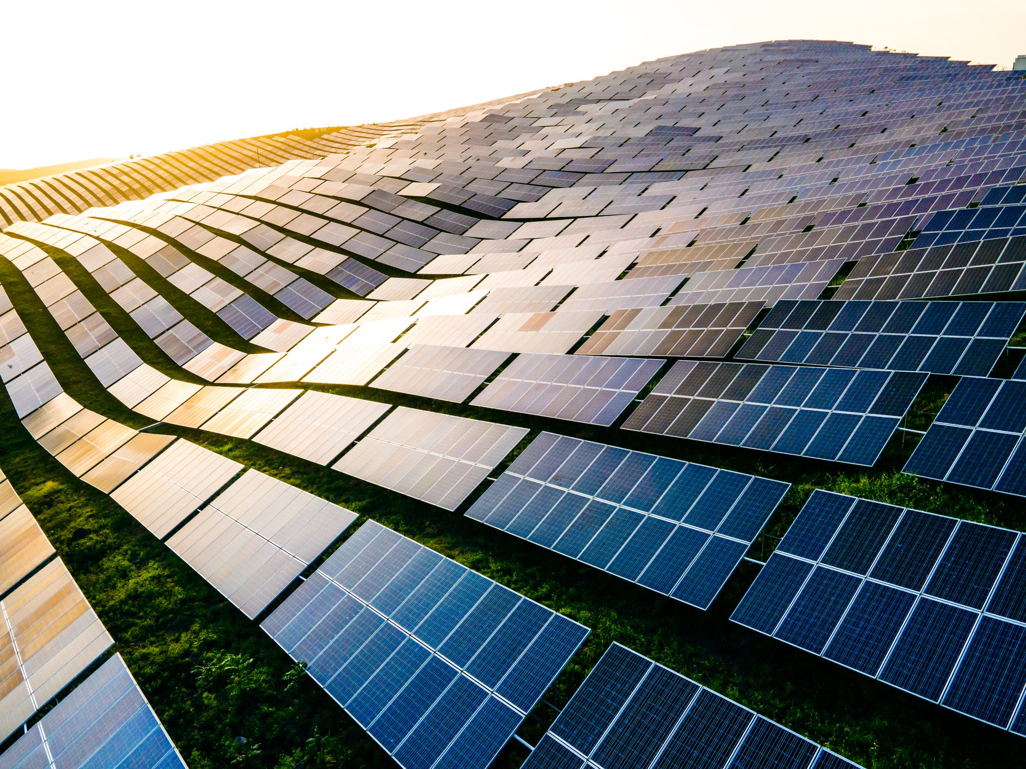 Solar Farm on a Hill
