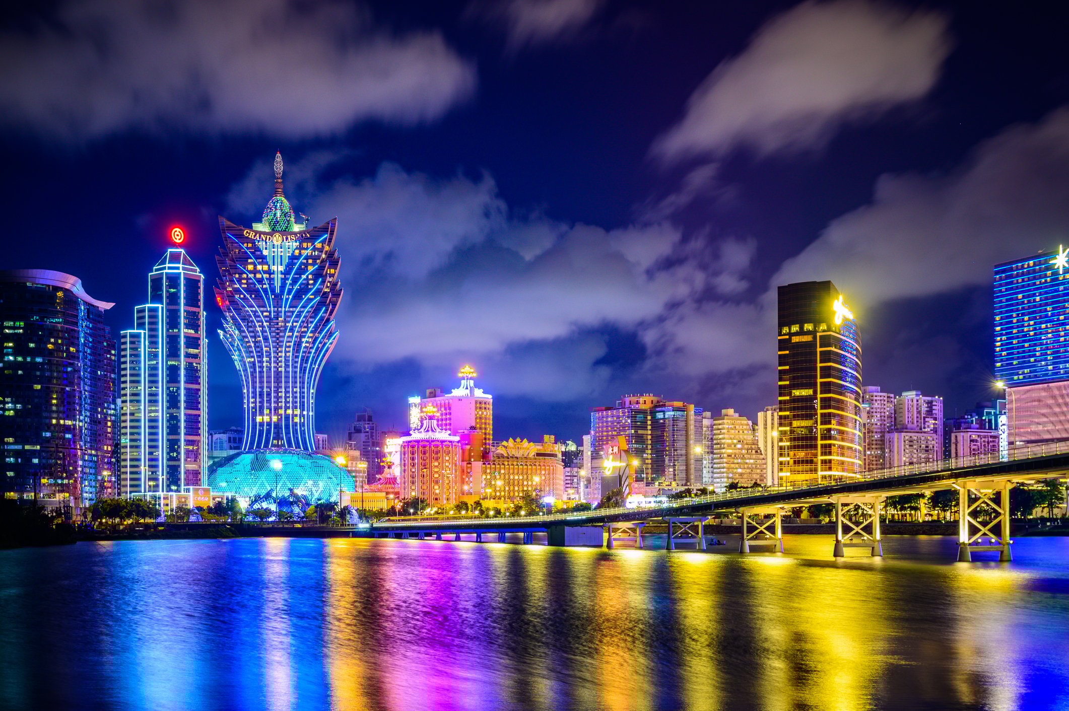Macao Casinos at Night