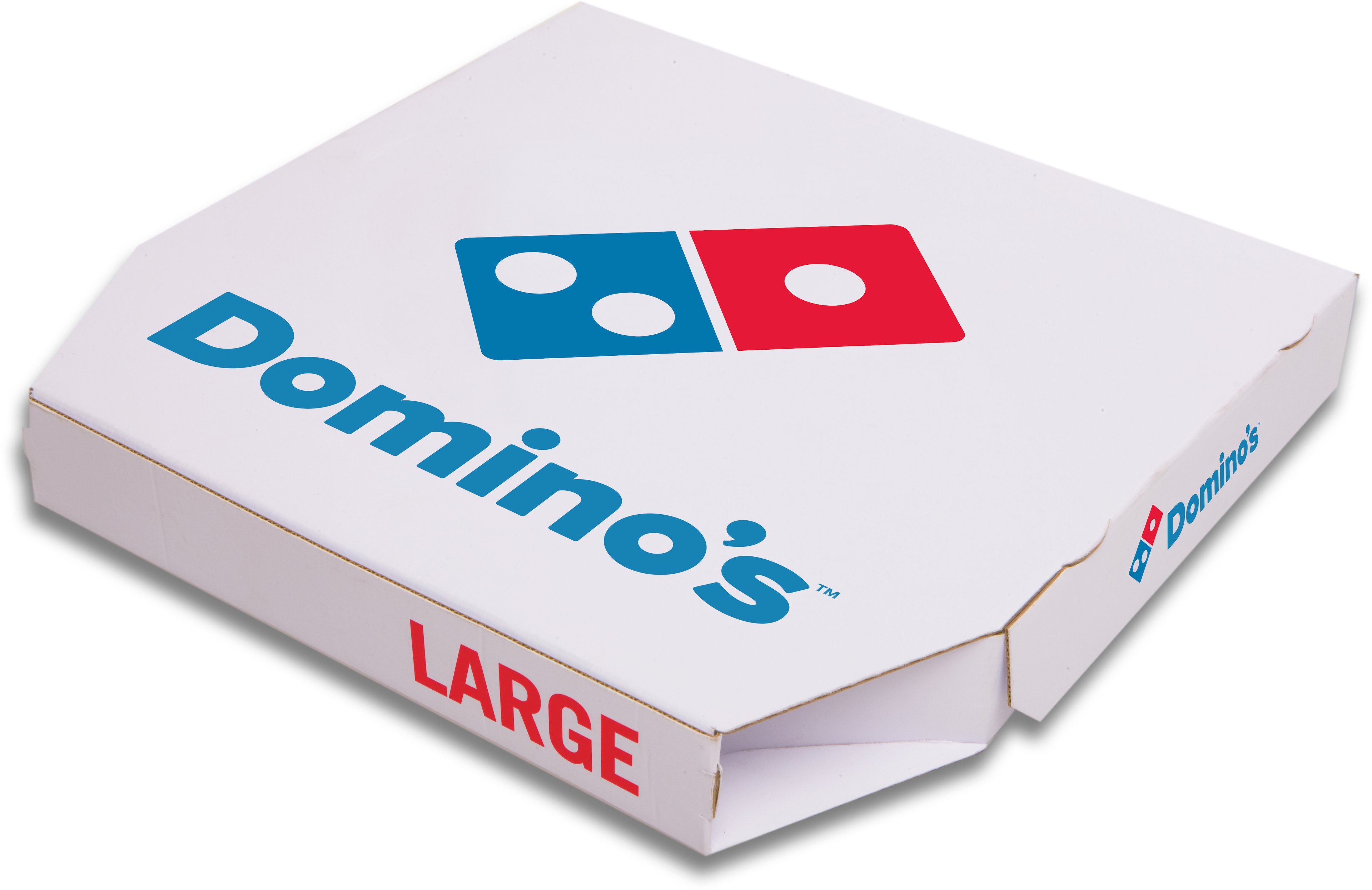 Domino's pizza box for large pie. 