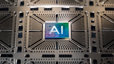 illustration of an AI chip