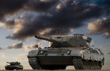Tanks under Storm Clouds