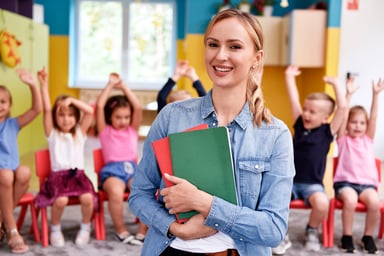 Getty - smiling happy teacher in class