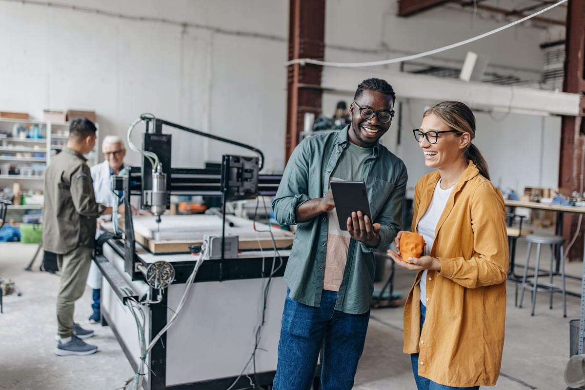 people in a factory