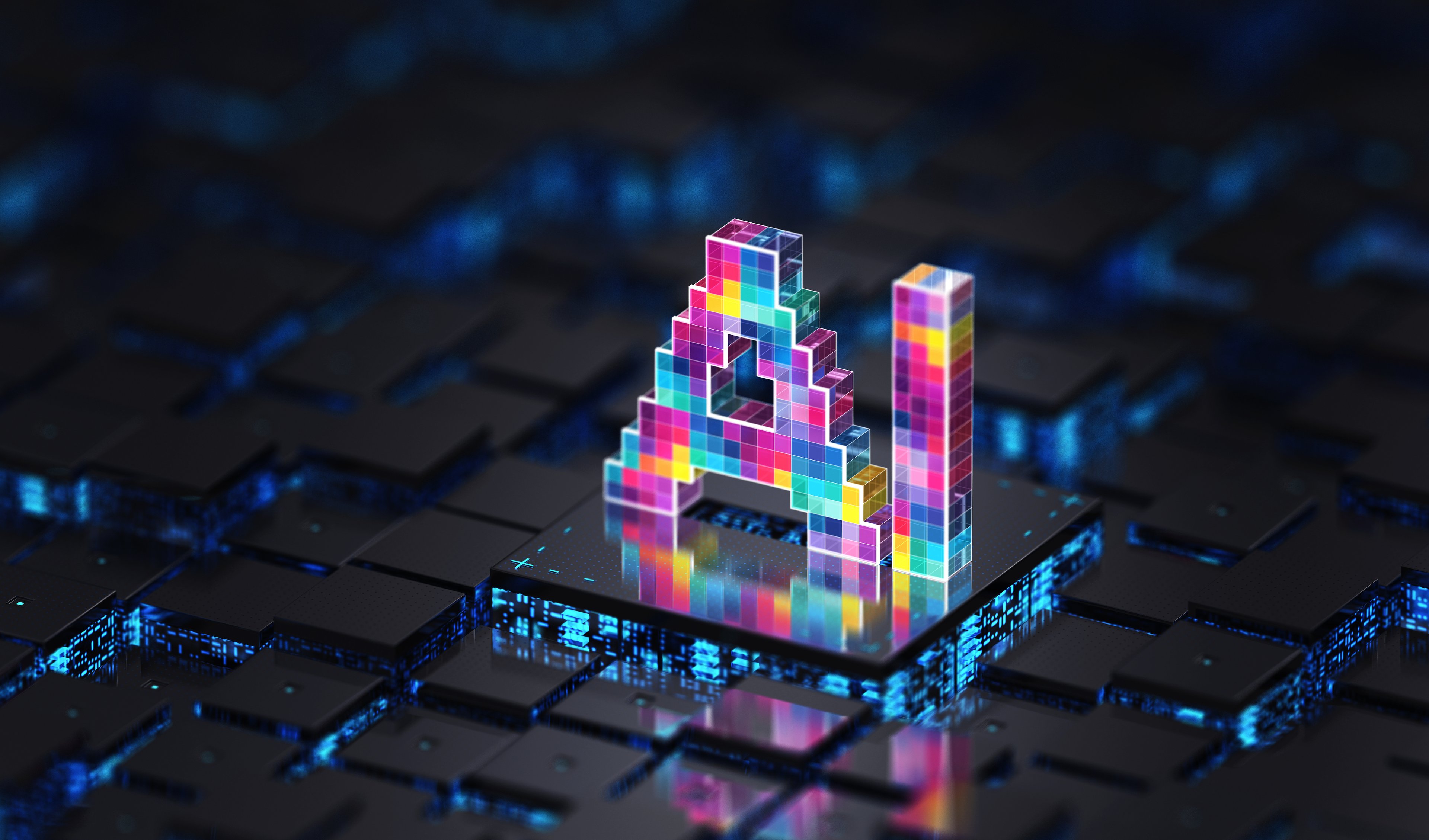 AI chip symbol