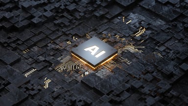 GettyImages-AI chip on a circuit board