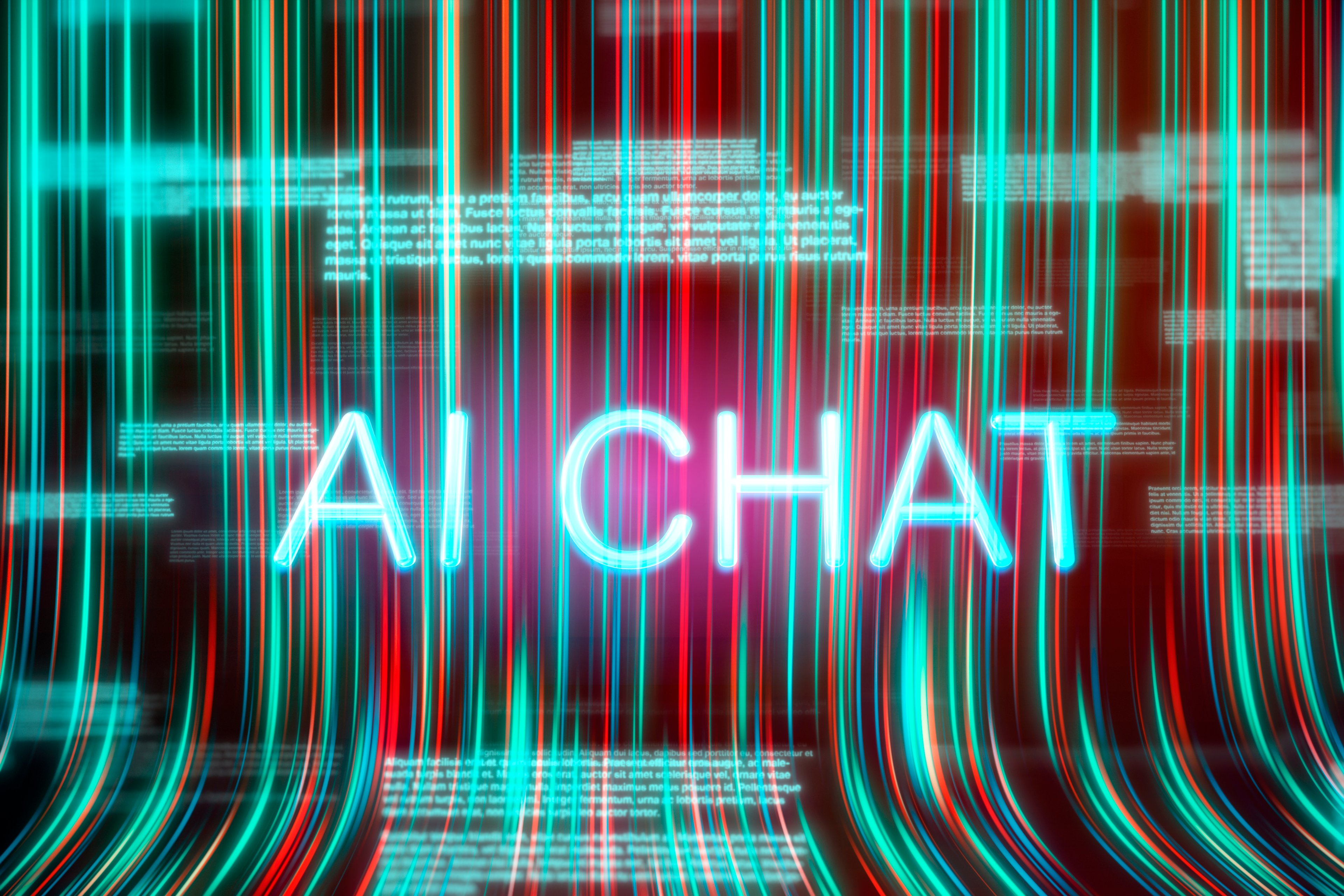 Artist rendering of AI chat.