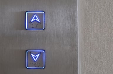 Elevator up and down buttons