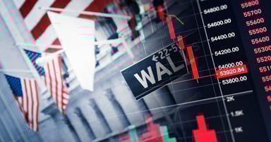 crash of the stock exchanges Wall Street