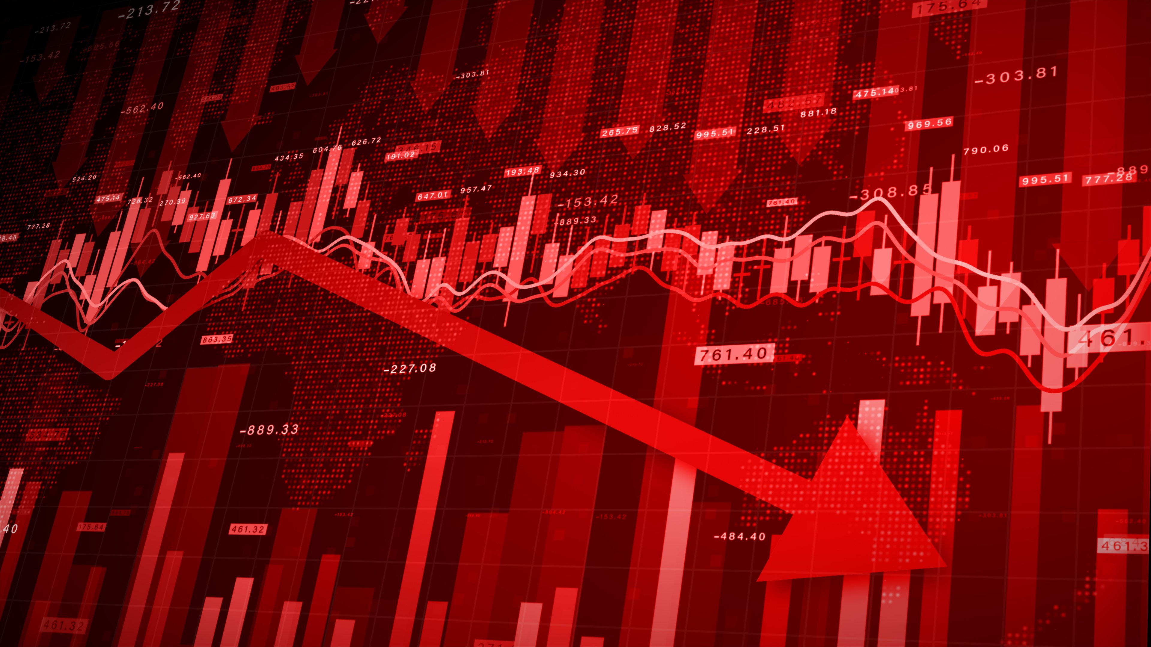 stock chart lower
