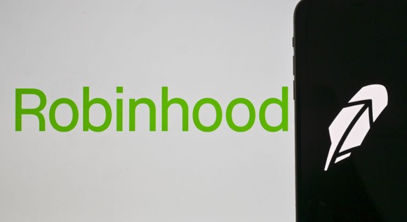 A Robinhood Markets logo, which includes the word Robinhood and a feather.