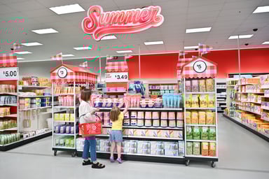 Target Summer store display