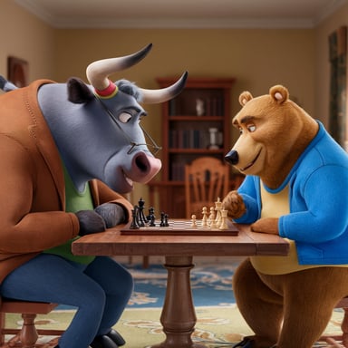 Pixar Bull vs Bear