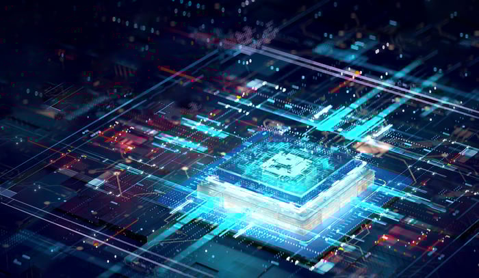 An illustration of a semiconductor.