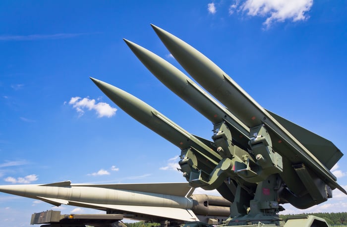 A surface-to-air missile system.