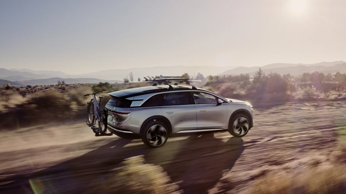 Lucid's Gravity electric SUV.