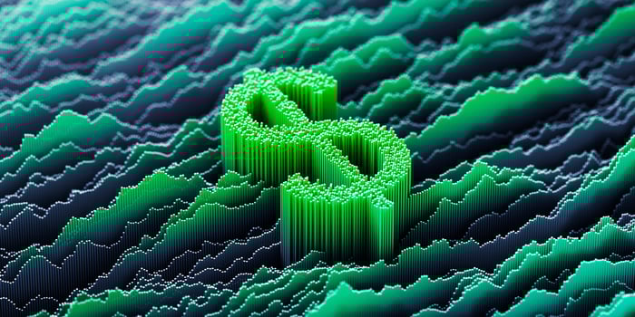 A green dollar sign.