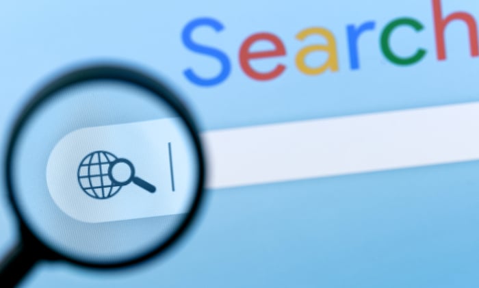 A search-engine bar labeled Search.
