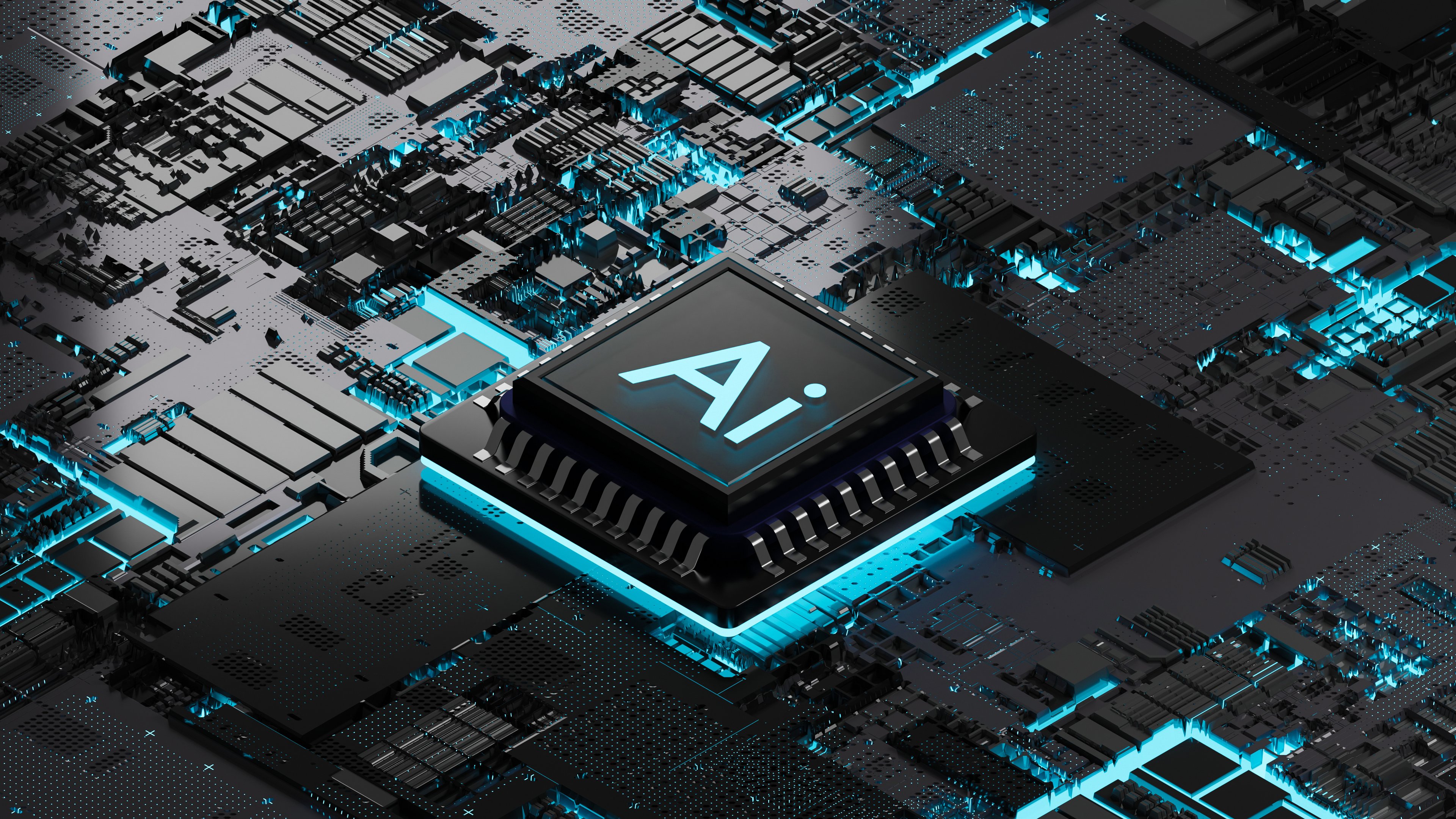 Artificial intelligence written on a processor