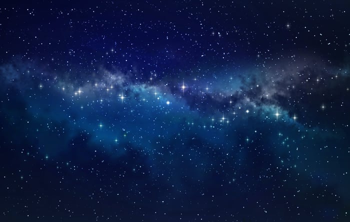 Milky Way at night.