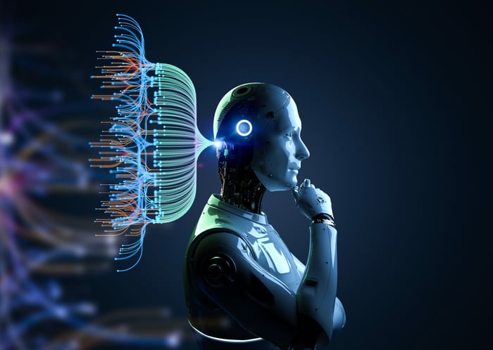 AI robot. 